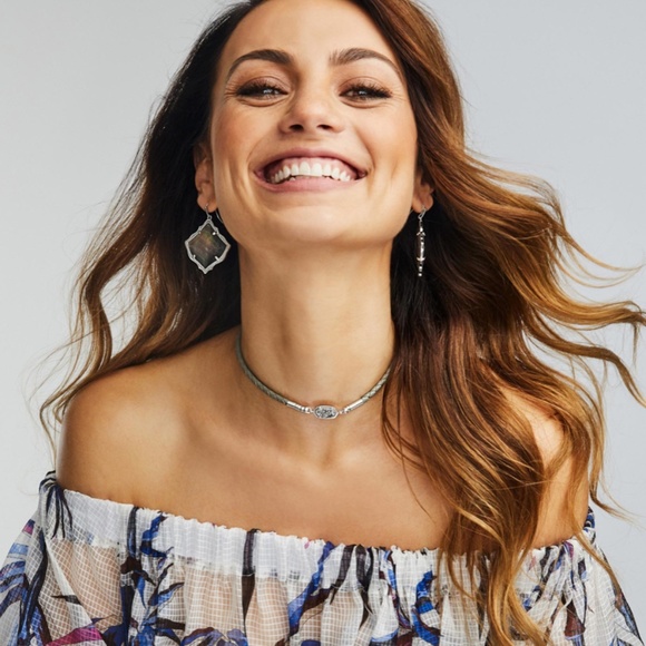 Kendra Scott Cooper Pendant In Rose Gold Drusy - Picture 2 of 2